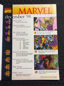 1998 Dec MARVEL COMICS CATALOG Magazine FVF 7.0 Gambit Poster / Doctor Strange