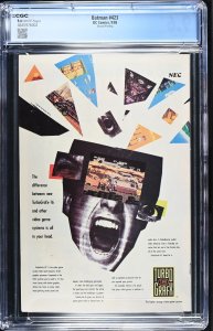 (1988) BATMAN #423 2nd Print CGC 9.6 WP! Classic McFarlane Cover!