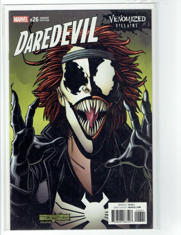   Daredevil Vol 5 #26 NM Cover B Variant  Venomized Typhoid Mary  (Marvel 2017) 