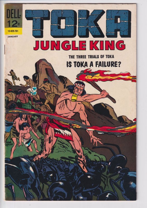 TOKA JUNGLE KING #10 (Jan 1967) VGF 5.0 light cream to white paper!