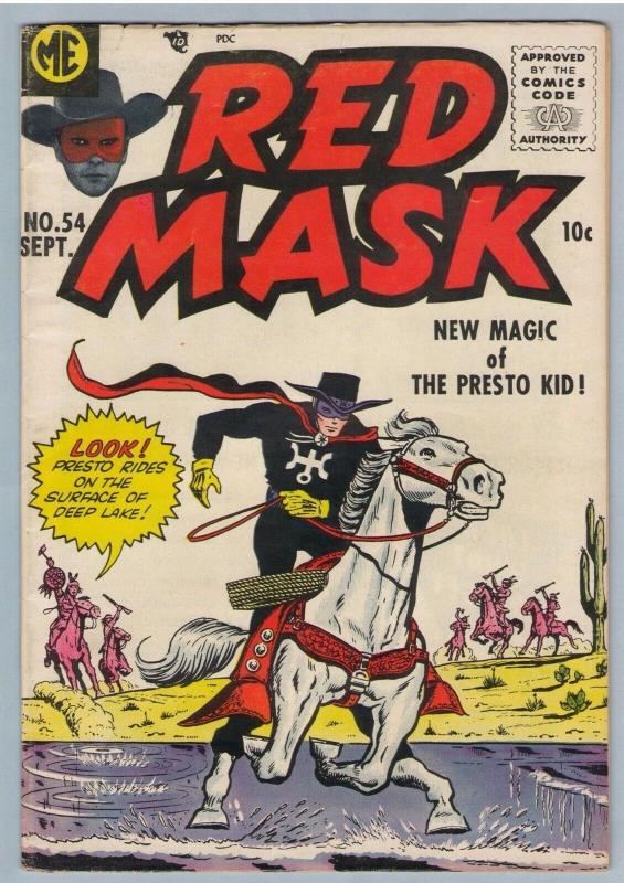 Red Mask 54 Sep 1957 VG-FI (5.0)