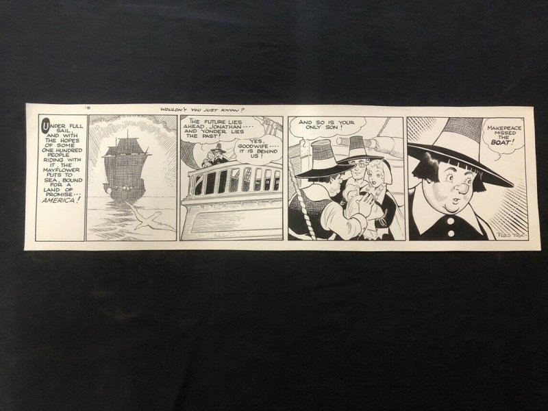 Fred Fox Original Daily Comic Strip Art #18- unpublished?