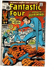 Fantastic Four # 115 FN Marvel Comic Book Thing Human Torch Dr. Doom JL17