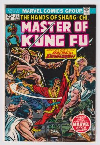Marvel Comics Group! Master of Kung Fu! Issue #20!
