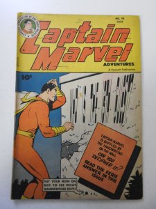 Captain Marvel Adventures #74 (1947) VG+ Condition