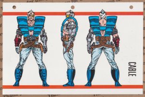 Official Handbook of the Marvel Universe Sheet- Cable