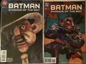 BATMAN:SHADOW OF THE BAT (DC)#59-60,#69-70,#78-79,#75.3 2 PARTERS PLUS #75 NM+