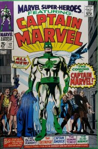 Marvel Super-Heroes #12 1st app. and origin Captain Marvel 1968 Marvel VG