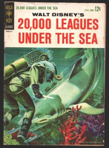 20,000 Leagues Under the Sea #1 1963-1st issue-Shark cover-Disney movie