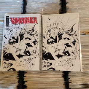 Vampirella #8 Blind Bag S + T J. Lau Line Art Comic Book Set 2025 - Dynamite
