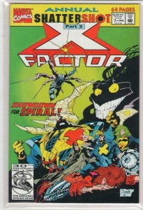 X-FACTOR Annual #7, VF+, ShatterShot, Quesada, 1992, more Marvel in store