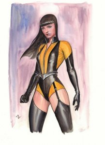 Silk Spectre II Laurie Jupiter Painted Art - Signed art by Adi Granov