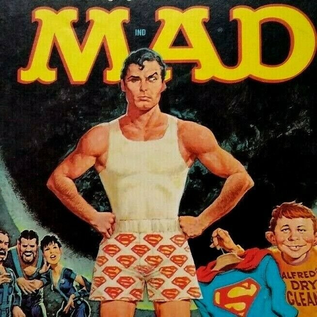MAD Magazine Superman In Boxers Oct 1981 # 226 TV Parody Too Close For Comfort