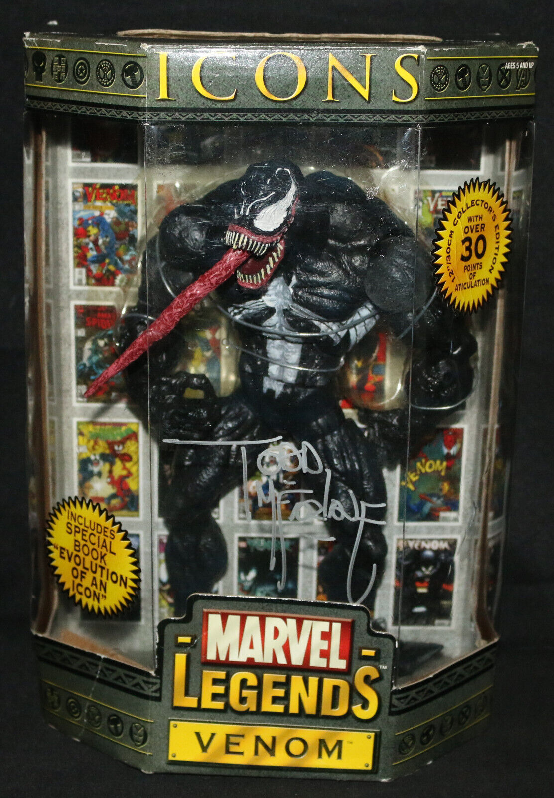 Marvel Legends Icons: Venom Figure - 2006 Signed by Todd McFarlane | Comic  Collectibles - Figurines, Venom