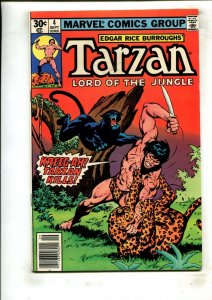 TARZAN #4 (8.0) A BEAST AGAIN!! 1977