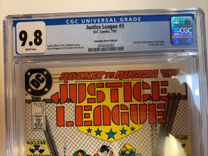 Justice League (1987) # 3 (CGC 9.8 WP) CPV Canadian Price Variants | Census=2