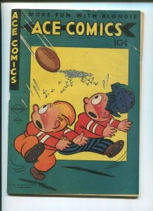 ACE COMICS #92 (4.5) FOOTBALL COVER!! 1944