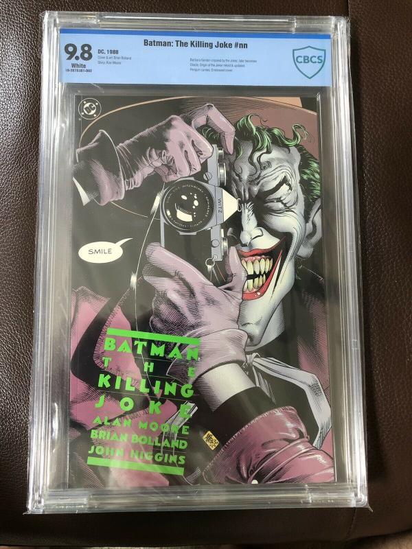 Batman The Killing Joke. 1st Edition CBCS 9.8 White Pages. Embossed cover 1988.