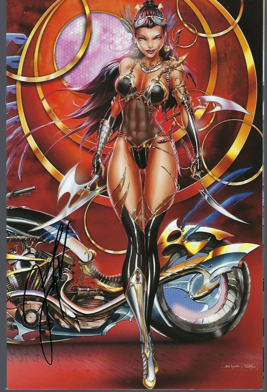 Dejah Thoris VS. John Carter 2 Tyndall Lim/150 Blood Wrap Cover Signed/Cert   NM