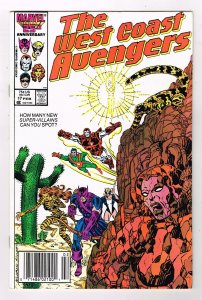 The West Coast Avengers #17 (1987)  NEWSSTAND Copy