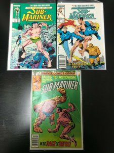 SUB-MARINER 3PC LOT (FN OB) SAGA OF THE SUB-MARINER!! 1980-89