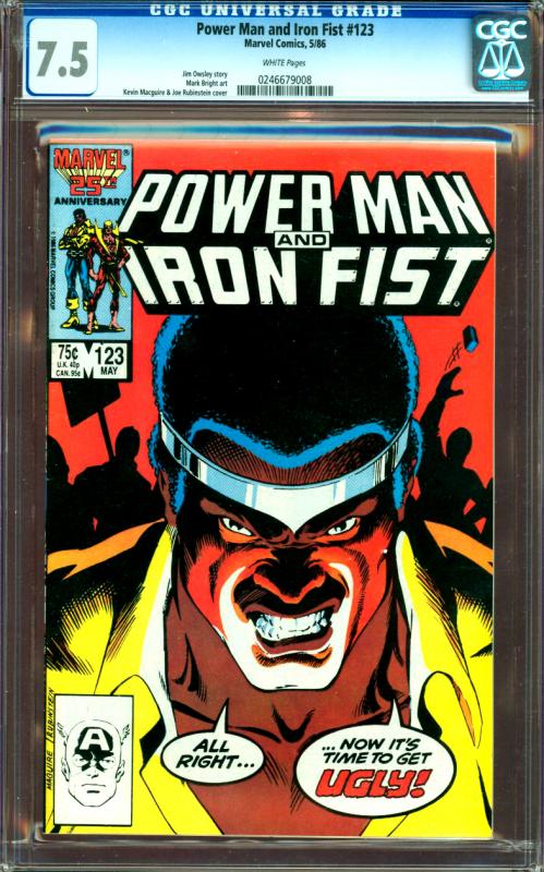 Power Man & Iron Fist #123 CGC Graded 7.5