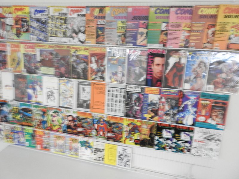 Huge Lot 70+ Fanzines, Magazines, Comics Source, Comic Book Marketplace+ Av Fine