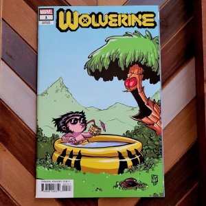 Wolverine #1 (Marvel 2020) NM, Skottie Young baby variant, Krakoa (double issue) 