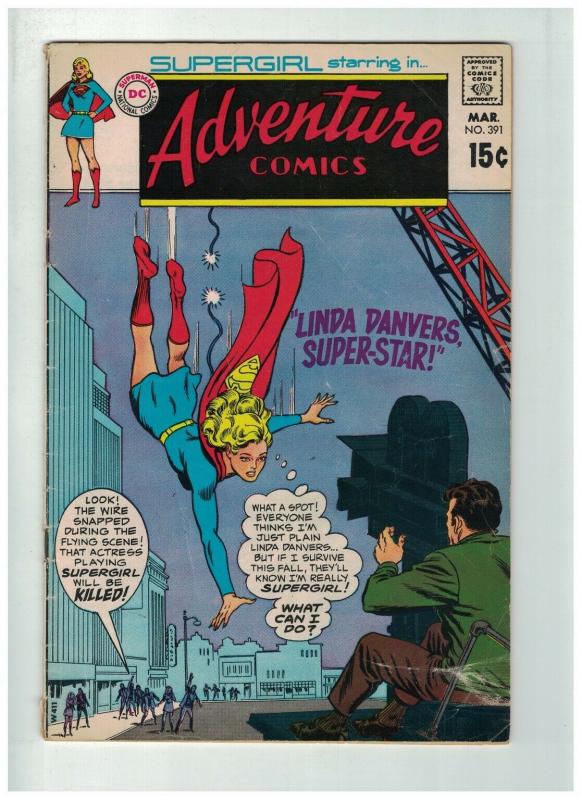 ADVENTURE 391 VG Mar. 1970  Supergirl