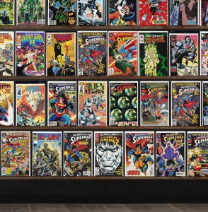 Huge Lot 140+ Comics with Adventures Of Superman, Silver Surfer & More!