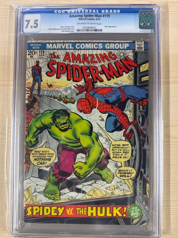 The Amazing Spider-Man #119 (1973)  CGC 7.5