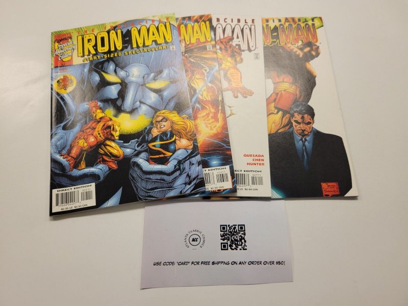 4 Marvel Comic Books Invincible Ironman #25 26 27 28 31 TJ2