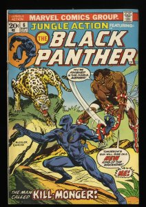 Jungle Action #6 VG- 3.5 Black Panther 1st Appearance Killmonger!