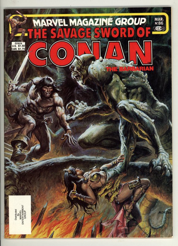 The Savage Sword of Conan #86 (1983)