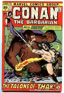 CONAN THE BARBARIAN #11 1971-MARVEL COMICS VG/FN.