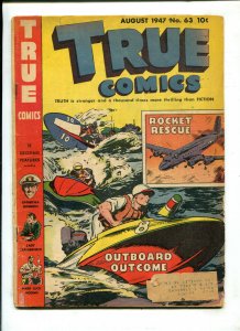 TRUE COMICS #63 Fisherman Collection (4.0) 1947