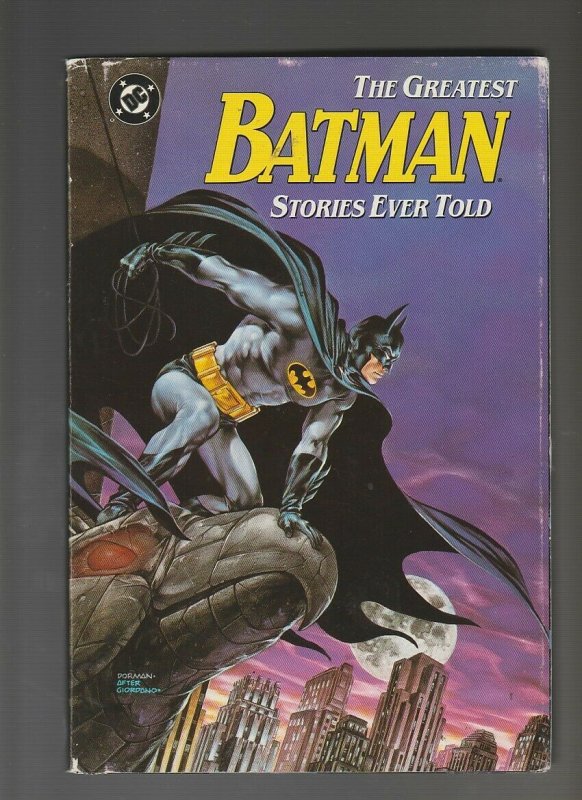 1988 GREATEST BATMAN STORIES EVER TOLD HC/DJ VF-/FN 1st DC Fisherman Collection