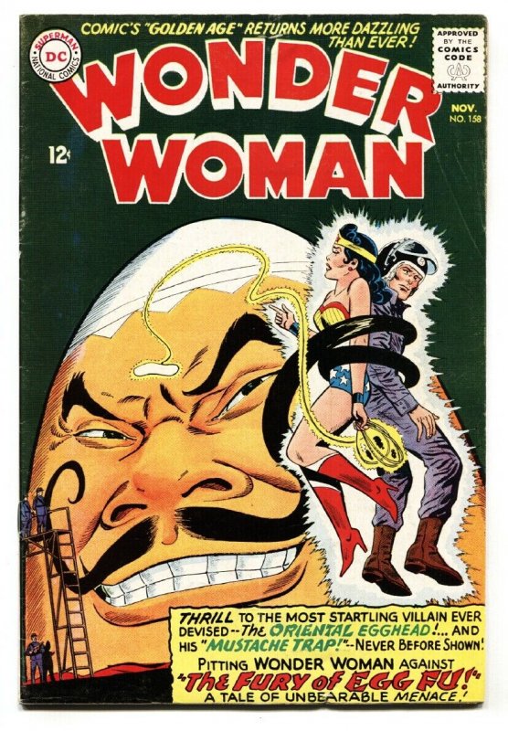 WONDER WOMAN #158 comic book-EGG-FU COVER-fn+