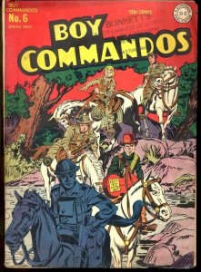 BOY COMMANDOS #6-SIMON & KIRBY CVR/STORY VG