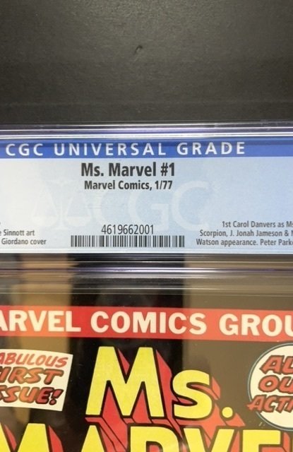 Ms. Marvel #1 (1977) CGC 9.0 WHITE PAGES