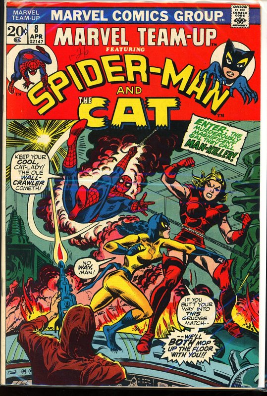 Marvel Team-Up #8 (1973) centerfold detached at one staple