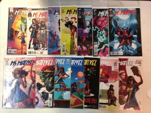 Ms. Marvel (2016) #1-11 13-38 (VF+/NM) Near Complete Run Set Kamala Khan