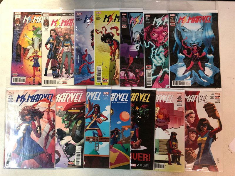 Ms. Marvel (2016) #1-11 13-38 (VF+/NM) Near Complete Run Set Kamala Khan