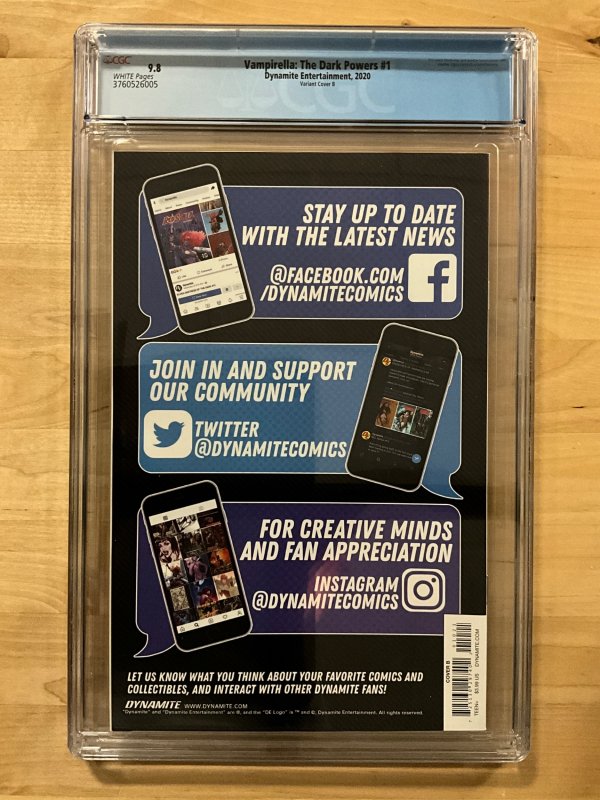 Vampirella: The Dark Powers #1 Cover B Peach Momoko  (2020) CGC 9.8