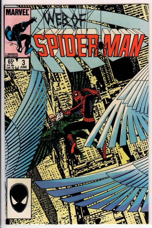 Web of Spider-Man #3 Direct Edition (1985) 9.4 NM