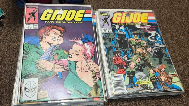 GI Joe A Real American Hero (1982) Lot Near Complete Run 1-131, Has 21 Newsstand