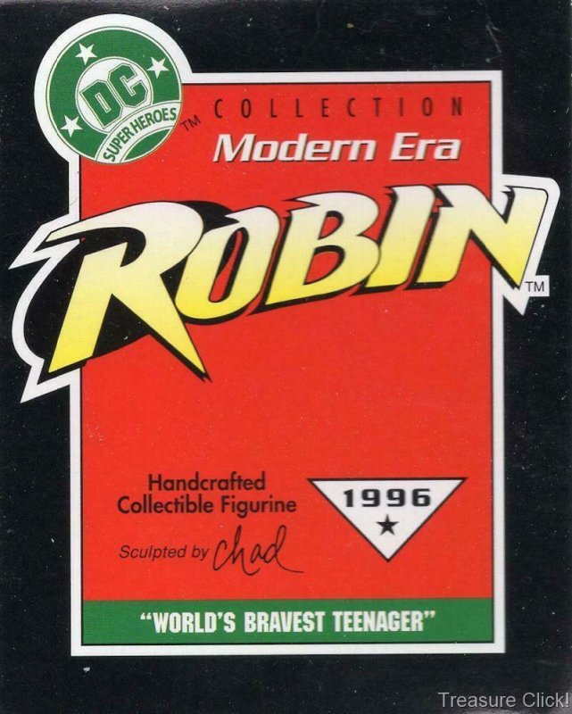 DC Superheros Limited Edition 1996 Titled Robin Worlds Bravest Teenager' 