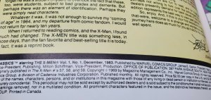 X-MEN CLASSICS (1983 Series) #1 NM