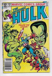 Incredible Hulk #284 - Leader / Avengers (Marvel, 1983) - VF