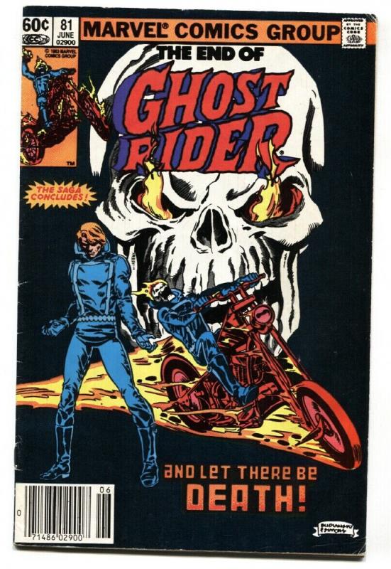 GHOST RIDER #81 last issue comic book-1983